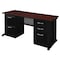 Fusion Fusion Double Pedestal Desks, 24 D X 29 H, 72 W X Wood, Metal MDP7224MH - alternate 1